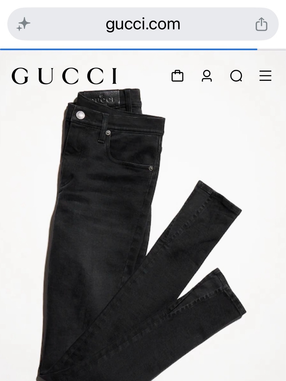 Gucci Women's Black Skinny Jeans